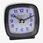 Hometime Cushion Shape Black Alarm Clock 5205B