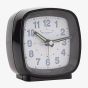 Hometime Cushion Shape Black Alarm Clock 5205B