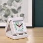 Hometime White Travel Alarm Clock 5165W