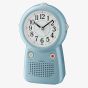 Seiko Clocks Blue Plastic Desk Recordable Alarm Clock QHE158L