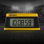 Seiko Sports Yellow Selectable Alarm Clock QHL091Y