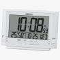 Seiko Clocks Multi-Function Display White Selectable Display Alarm Clock QHL095W