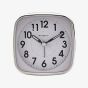 Hometime Square White Alarm Clock 9767W