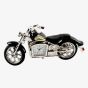 WM Widdop Miniature Black Indian Style Motorbike Clock 9497B
