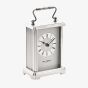 WM Widdop Silver Gilt Dial Carriage Clock W4312