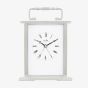 Acctim Gainsborough Silver Tone White Dial Clock 36517