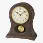 Seiko Gold Pendulum Dark Wooden Mantel Clock QXQ037B