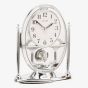 T H Baker Silver Rythm Mantel Clock with Pendulum CRP609WR19