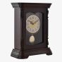 Ornate Brown Wooden Pendulum Mantel Clock W2890