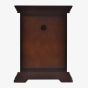 Ornate Brown Wooden Pendulum Mantel Clock W2890