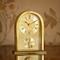 WM Widdop Arched Gold Mantel Alarm Clock W2844