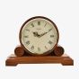 WM Widdop Walnut Round Mantel Clock W2649W