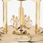 Gold Rotating Pendulum Anniversary Clock W2956