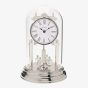Silver Rotating Pendulum Anniversary Clock W2955