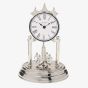 Silver Rotating Pendulum Anniversary Clock W2955