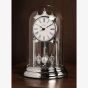 Silver Rotating Pendulum Anniversary Clock W2955