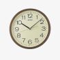Seiko Brown Round Wall Clock QXA808B