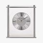 WM Widdop Silver Square Mantel Clock W3429