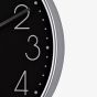 Hometime Round Black 12 Inch Wall Clock W8033