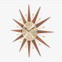 Acctim Wolcott Sun Brass Walnut Wall Clock 29506