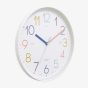 Acctim Afia White Dial Teaching Wall Clock 22752