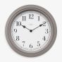 Acctim Devonshire Grey White Dial Wall Clock 22717