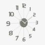 Acctim Astraea Grey & Silver Wall Clock 29027