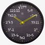 Nextime Maths Black Wall Clock NT125
