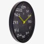 Nextime Maths Black Wall Clock NT125