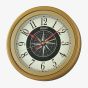 Seiko Retro Gold Compass Wall Clock QXA844G