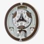 Seiko Melodies In Motion Brown Silver Wall Clock QXM615B