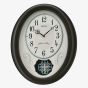 Seiko Melodies In Motion Oval Wooden Clock QXM606N