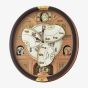 Seiko Melodies In Motion Brown Oval Wall Clock QXM601B