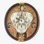 Seiko Melodies In Motion Brown Oval Wall Clock QXM601B