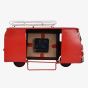 Hometime Red Campervan Metal Mantel Clock W2949