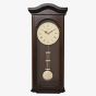 Dark Walnut Finish Wooden Pendulum Wall Clock W9904