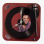 Hometime Record Player Glass Wall Clock W7968