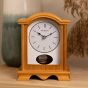 WM Widdop Oak Effect Pendulum Mantel Clock W2605OAK