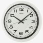 Seiko Clocks Timeless White Quiet Sweep Wall Clock QXA813W