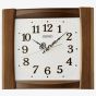 Seiko Clocks Retro Dark Wood Wall Clock QXA827Z