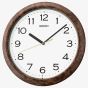 Seiko Clocks Timeless Dark Brown Wall Clock QHA014B