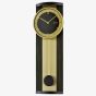 Seiko Clocks Timeless Black & Gold-Coloured Wooden Pendulum Wall Clock QXC244G