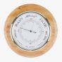 WM Widdop Round Plaque Oak Finish Barometer Clock W9550WN
