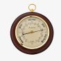 WM Widdop Round Wooden Barometer Clock W8019