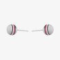Tommy Hilfiger Ladies Silver Logo Stud Earrings 2780518