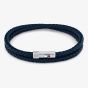 Tommy Hilfiger Double Wrap Blue Leather Bracelet 2790264S