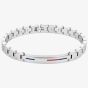 Tommy Hilfiger Mens Silver Logo ID Bracelet 2790313