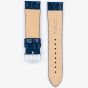 HIRSCH Crocograin Medium Blue Leather Watch Strap 12302880-2
