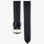 HIRSCH Rainbow Long Black Leather Watch Strap 12322650-1