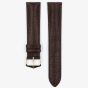 HIRSCH Camelgrain Long Brown Leather Watch Strap 01009015-1